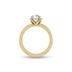 1.50 Carat Flower Shaped Round Diamond Solitaire Ring in 14K Yellow Gold